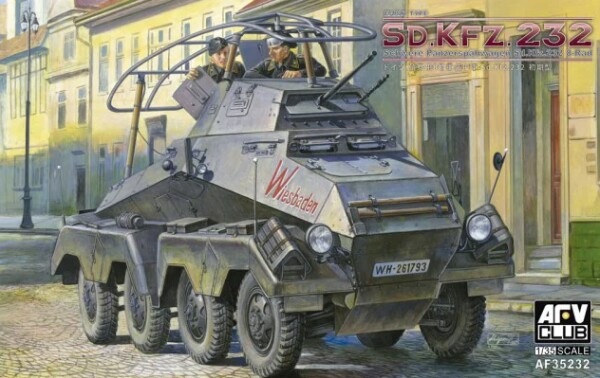 Збірна модель 1/35 Sd.Kfz.232 (рання) - важкий бронеавтомобіль Sd.Kfz.232 (8-колісний) AFV Club 35232 детальное изображение Бронетехника 1/35 Бронетехника