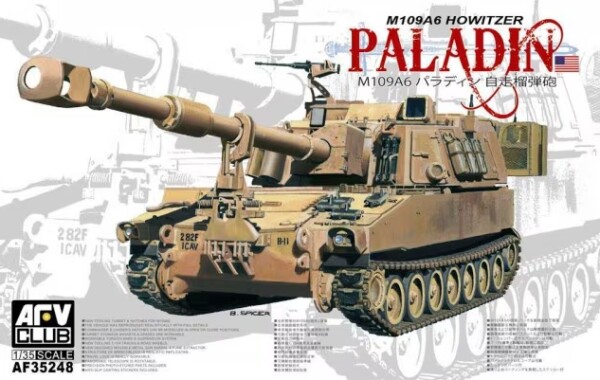 Збірна модель 1/35 Гаубиця M109A6 "Паладін" AFV Club 35248 детальное изображение Артиллерия 1/35 Артиллерия