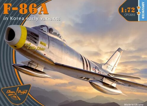 Збірна модель 1/72 Літак North American F-86A Sabre у Кореї (ранні модифікації) Clear Prop Models 72055 детальное изображение Самолеты 1/72 Самолеты