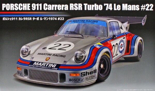 Збірна модель 1/24 Автомобіль Porsche 911 Carrera RSR Turbo 1974 Леман #22 Fujimi 126487 детальное изображение Автомобили 1/24 Автомобили