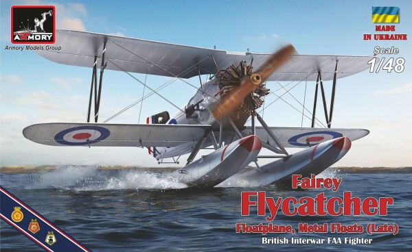 Сборная модель 1/48 Британский истребитель FAA Fairey Flycatcher в межвоенный период, поздний детальное изображение Самолеты 1/48 Самолеты