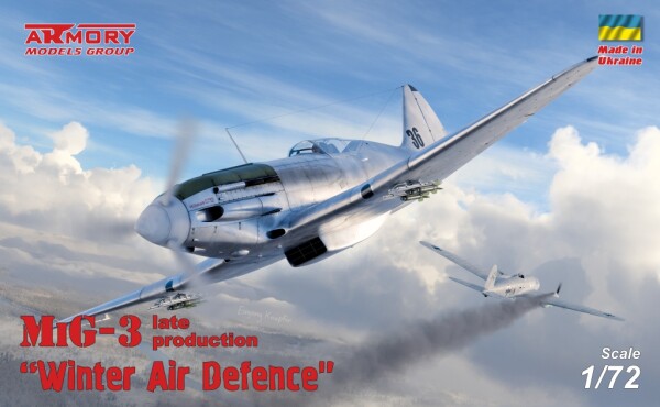 Сборная модель 1/72 Истребитель МиГ-3 поздних выпусков – «Зимняя ПВО» Armory Models Group 72012 детальное изображение Самолеты 1/72 Самолеты
