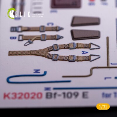 &gt;
  BF-109 E 3D interior decal for Tamiya
  1/32 kit, with parts printed on 3D
  printer KELIK K32020 детальное изображение 3D Декали Афтермаркет