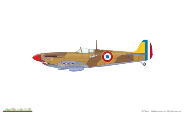 Збірна модель 1/48 Британський винищувач Spitfire Mk.Vc Eduard 82158 детальное изображение Самолеты 1/48 Самолеты