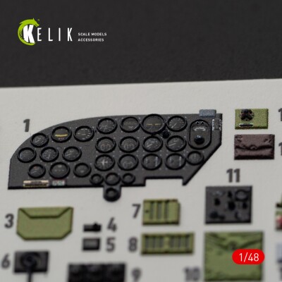 B-26B Marauder 3D interior decal for ICM kit 1/48 KELIK K48084 детальное изображение 3D Декали Афтермаркет