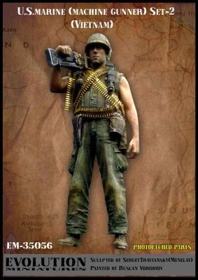  U.S.marine (machine gunner) Vietnam-2 детальное изображение Фигуры 1/35 Фигуры