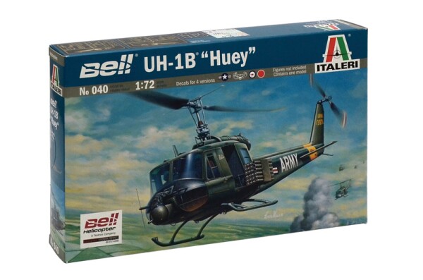 Збірна модель 1/72 Вертоліт UH-1B Huey Italeri 0040 детальное изображение Вертолеты 1/72 Вертолеты