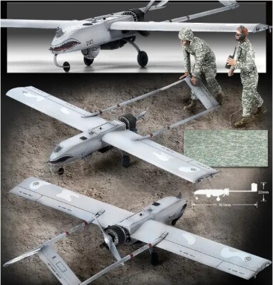 Scale model 1/35 UAV U.S.ARMY RQ-7B UAV Academy 12117 детальное изображение БПЛА Авиация