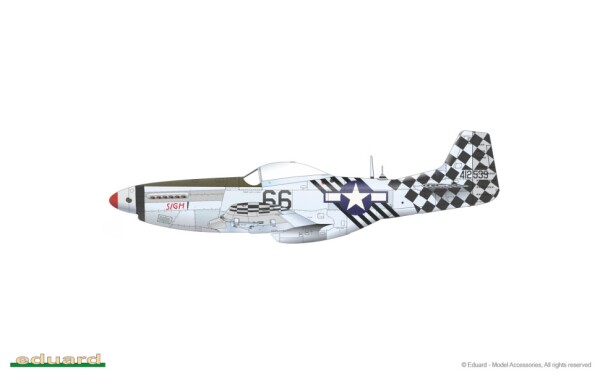 Збірна модель 1/48 Літак P-51K Mustang Eduard 82105 детальное изображение Самолеты 1/48 Самолеты