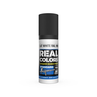 Акрилова фарба на спиртовій основі Flat White / Матовий Білий RAL 9003 AK-interactive  RC806 детальное изображение Real Colors Краски