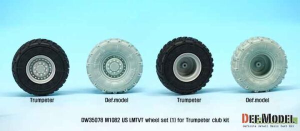  U.S. M1082 LMTVT Mich. Sagged Wheel set-1  детальное изображение Смоляные колёса Афтермаркет