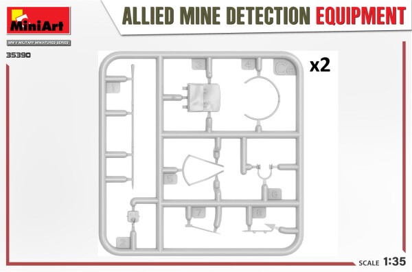 Set 1/35 Allied Mine Detection Equipment Miniart 35390 детальное изображение Аксессуары Диорамы