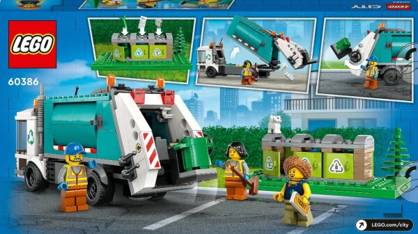 Конструктор LEGO City Сміттєпереробна вантажівка 60386 детальное изображение City Lego
