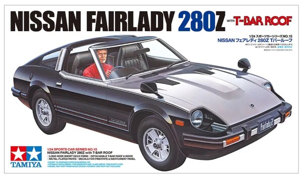 Сборная модель 1/24 Автомобиль Ниссан Fairlady 280Z с Т-образной крышей Тамия 24015 детальное изображение Автомобили 1/24 Автомобили