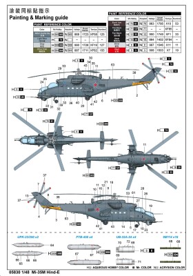 Збірна модель 1/35 Вертоліт Мі-35М Trumpeter 05830 детальное изображение Вертолеты 1/35 Вертолеты