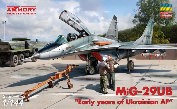 Збірна модель 1/144 Літак МіГ-29УБ серії 9-51 двомісний, «Ранні роки ВПС України», набір №3 Armory Models Group 14711 детальное изображение Самолеты 1/144 Самолеты