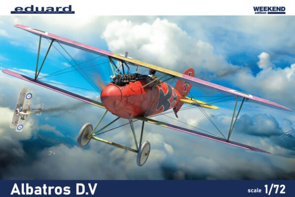 Збірна пластикова модель у масштабі 1/72 Біплан Albatros D.V Eduard 7406 детальное изображение Самолеты 1/72 Самолеты