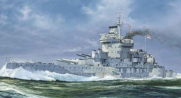 HMS Warspite 1942 детальное изображение Флот 1/700 Флот