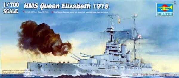 HMS Queen Elizabeth 1918 детальное изображение Флот 1/700 Флот