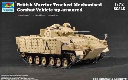 preview Сборная модель 1/72 британская бронированная боевая машина пехоты Варриор Трумпетер 07102
