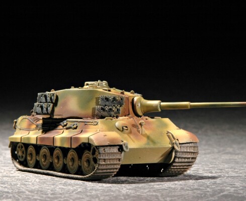 Сборная модель 1/72 Немецкий танк «Королевский тигр» (башня типа «Хеншель») Трумпетер 07201 детальное изображение Бронетехника 1/72 Бронетехника