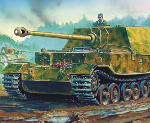 Сборная модель 1/72 Немецкая САУ Элефант Sd.Kfz.184 Трумпетер 07204 детальное изображение Бронетехника 1/72 Бронетехника