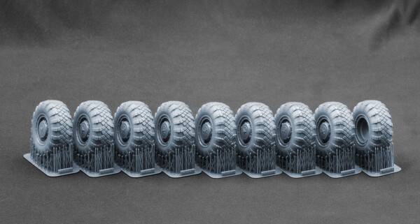 Набір коліс для MAZ 543/MAZ-7310 V-203 від Trumpeter та Meng ScaleX WM 35028 детальное изображение Колёса Афтермаркет