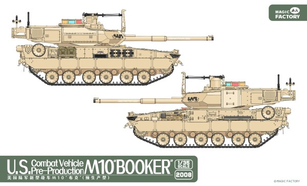 Збірна модель 1/35 Бойова машина США M10 Booker Magic Factory 2008 детальное изображение Бронетехника 1/35 Бронетехника