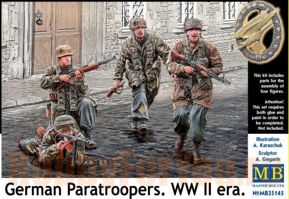 German Paratroopers. WW II era детальное изображение Фигуры 1/35 Фигуры