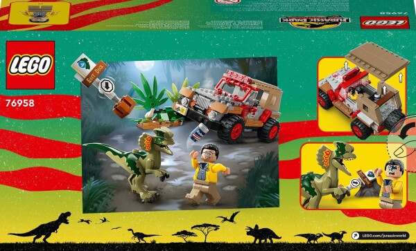 Конструктор LEGO Jurassic World Засада дилофозавра 76958 детальное изображение Jurassic Park Lego