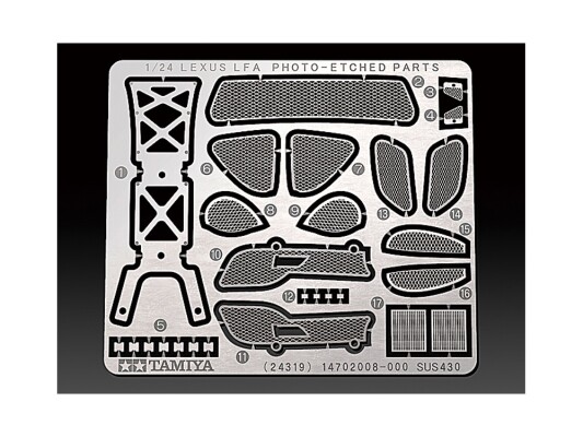 Збірна модель 1/24 Автомобіль Lexus LFA Tamiya 24319 детальное изображение Автомобили 1/24 Автомобили