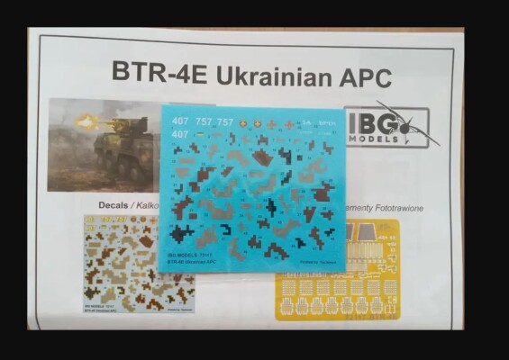 Сборная модель 1/72 Бронетранспортер БТР-4Е «Буцефал» IBG Models 72117 детальное изображение Бронетехника 1/72 Бронетехника