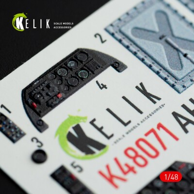 AH-1G 3D interior decal for ICM/SpecialHobby kit 1/48 KELIK K48071 детальное изображение 3D Декали Афтермаркет