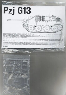 Збірна модель 1/35 САУ Pzj G13 Hetzer Takom 2177 детальное изображение Бронетехника 1/35 Бронетехника