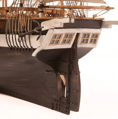 Scale wooden model 1/75 Bomber Ship &quot;HMS Terror&quot; OcCre 12004 детальное изображение Корабли Модели из дерева