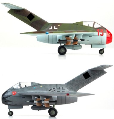 Scale model 1/48 Airplane Focke-Wulf Ta-183 Huckebein Academy 12327 детальное изображение Самолеты 1/48 Самолеты