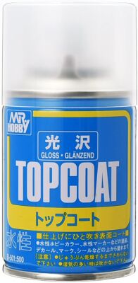 Mr. Top Coat Gloss Spray (88 ml) / Gloss varnish in aerosol детальное изображение Лаки Модельная химия