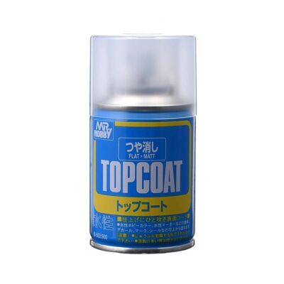 Mr. Top Coat Flat Spray (88 ml) / Лак матовий в аерозолі детальное изображение Лаки Модельная химия