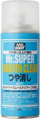 Mr. Super Smooth Clear (170ml) / Matt varnish in aerosol детальное изображение Лаки Модельная химия