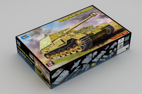 Збірна модель 1/16 Німецька Sd.Kfz 184 Ferdinand Trumpeter 00964 детальное изображение Бронетехника 1/16 Бронетехника
