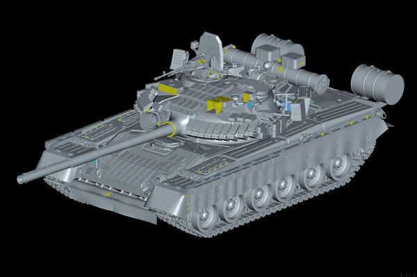 Збірна модель основного бойового танка Т-80Б детальное изображение Бронетехника 1/35 Бронетехника