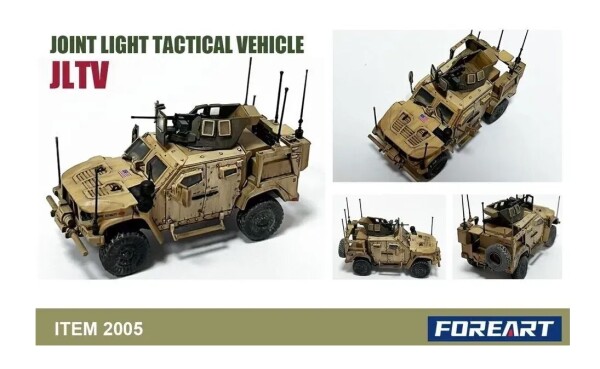 Збірна модель 1/72 американська легка тактична машина М1278 Foreart 2005 детальное изображение Автомобили 1/72 Автомобили