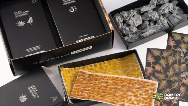Набір для декорування підставок золота осінь Golden Autumn Glade Basing Box Gamers Grass GGSB-GAGBB детальное изображение Наборы деталировки Диорамы