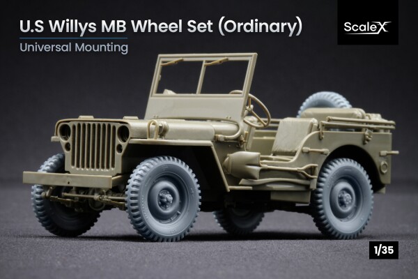 Набор колес для U.S Willys MB ScaleX WW 35001 детальное изображение Колёса Афтермаркет