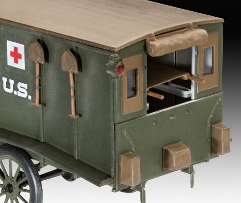 Медицинский автомобиль Model T 1917 Ambulance детальное изображение Автомобили 1/35 Автомобили