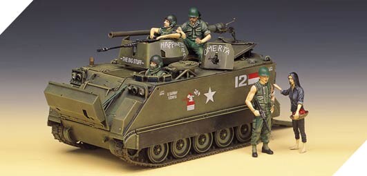 Сборная модель 1/35 БМП М113A1 &quot;Война во Вьетнаме&quot; Academy 13266 детальное изображение Бронетехника 1/35 Бронетехника