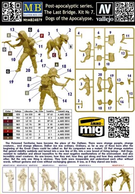 Збірна модель 1/24 Фігури Постапокаліптична серія. Останній міст. Комплект № 7. Пси Апокаліпсису MasterBox 24079 детальное изображение Фигуры 1/24 Фигуры