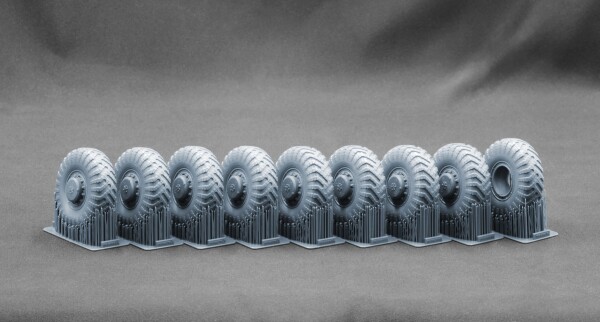 Набор колес (с деформацией) для МАЗ 537 I-170 от Trumpeter ScaleX WM 35027S детальное изображение Колёса Афтермаркет