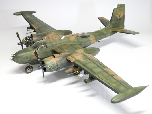 Scale model 1/48 Airplane B-26K Counter Invader, (Vietnam War) ICM 48279 детальное изображение Самолеты 1/48 Самолеты