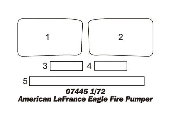 Збірна модель 1/72 Американський пожежний автомобіль LaFrance Eagle Trumpeter 07445 детальное изображение Автомобили 1/72 Автомобили